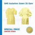  Isolation Gown เสื้อกาวน์แบบกันน้ำ (สีเหลือง) 
