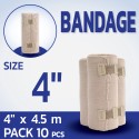 Elastic Bandage ผ้ายืดพันเคล็ด 4นิ้ว ยาว4.5เมตร  (12ชิ้น/แพ็ค)
